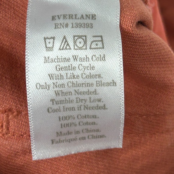 Everlane Orange Six Pockets Pants Size 4 - Picture 4 of 4